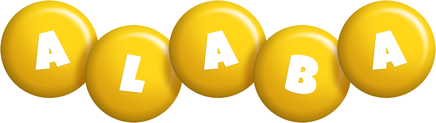 Alaba candy-yellow logo