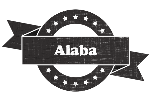 Alaba grunge logo
