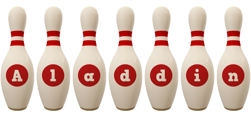 Aladdin bowling-pin logo