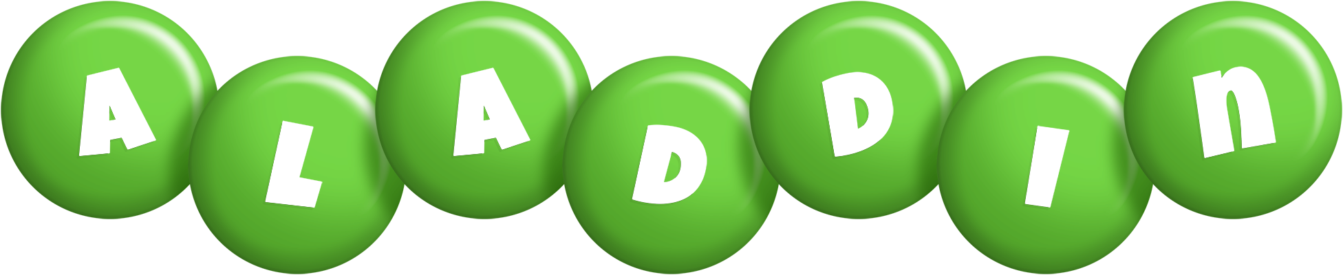 Aladdin candy-green logo