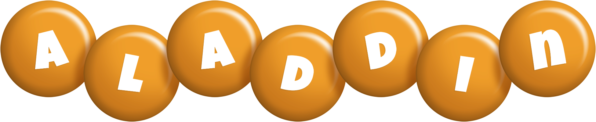 Aladdin candy-orange logo