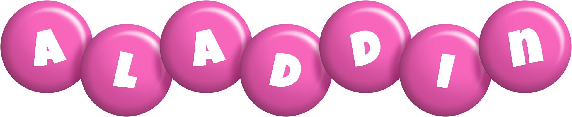 Aladdin candy-pink logo
