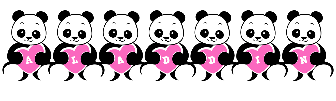 Aladdin love-panda logo