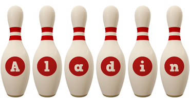 Aladin bowling-pin logo