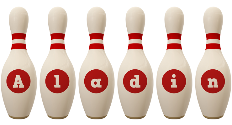Aladin bowling-pin logo