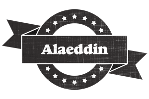 Alaeddin grunge logo