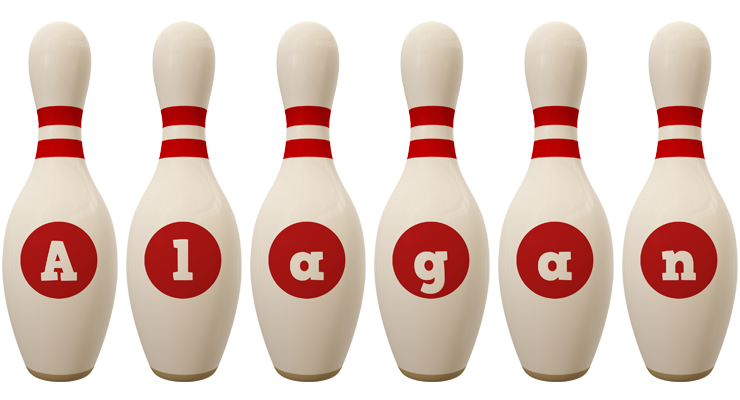 Alagan bowling-pin logo