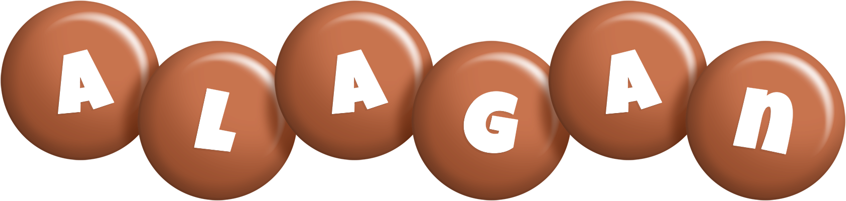 Alagan candy-brown logo