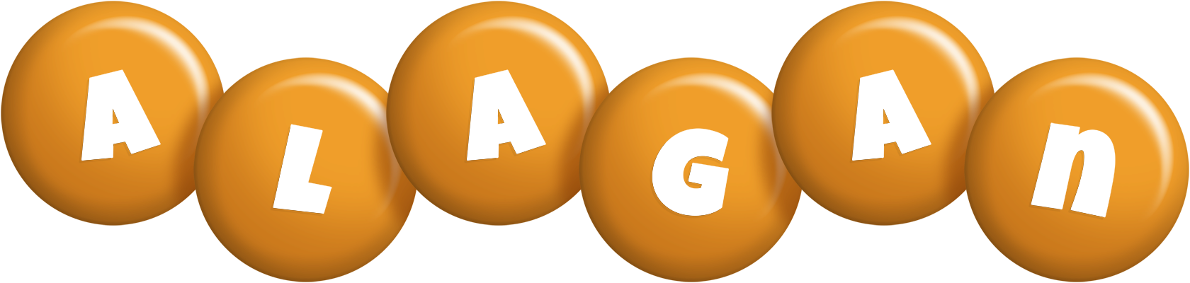 Alagan candy-orange logo