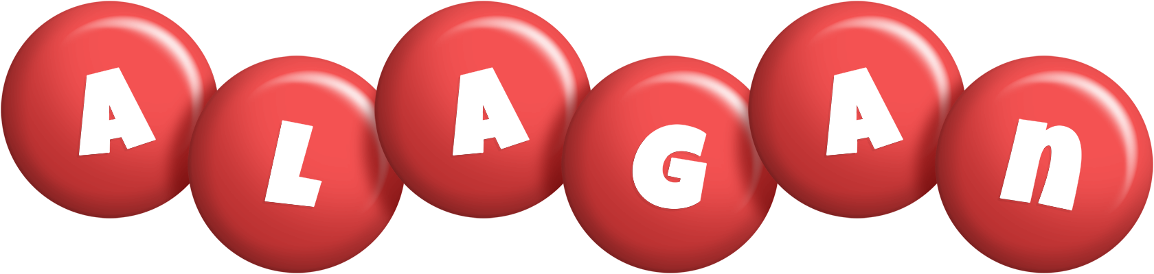 Alagan candy-red logo