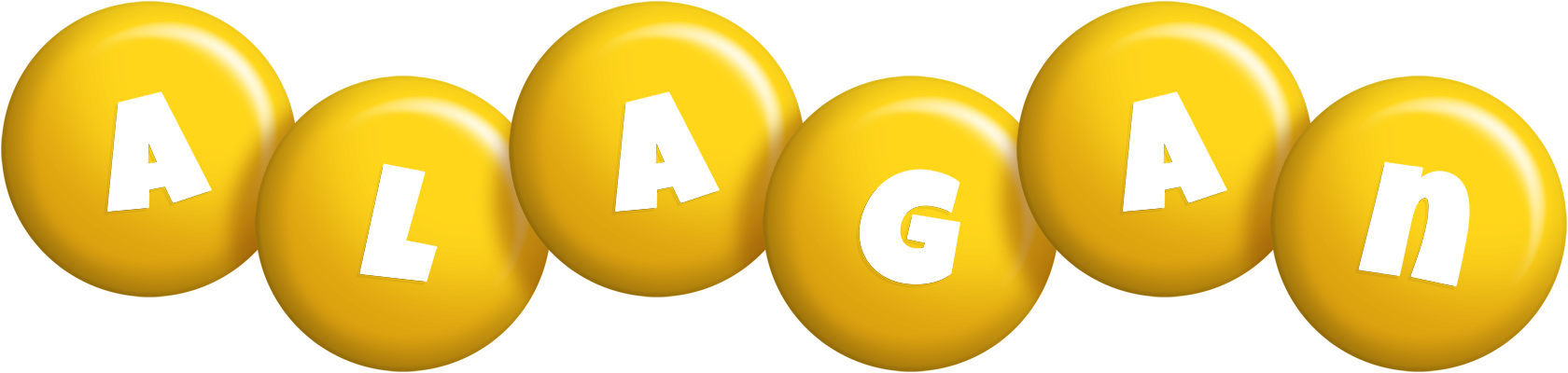 Alagan candy-yellow logo