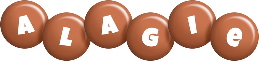 Alagie candy-brown logo