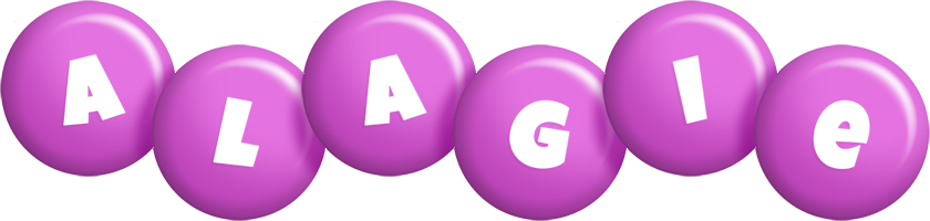 Alagie candy-purple logo