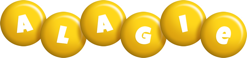Alagie candy-yellow logo