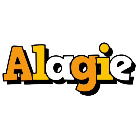 Alagie cartoon logo