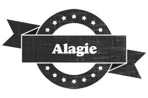 Alagie grunge logo