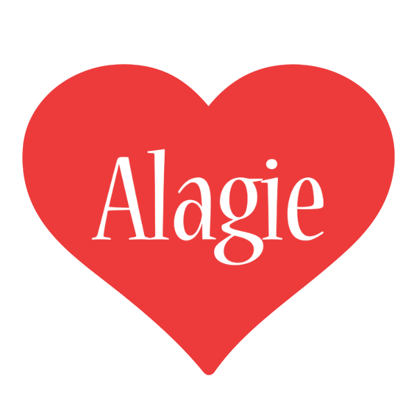 Alagie love logo