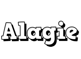 Alagie snowing logo