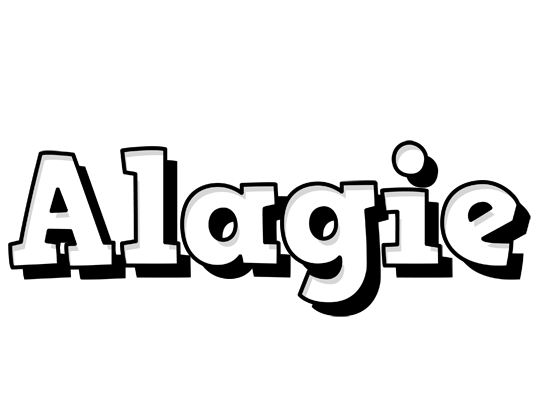 Alagie snowing logo