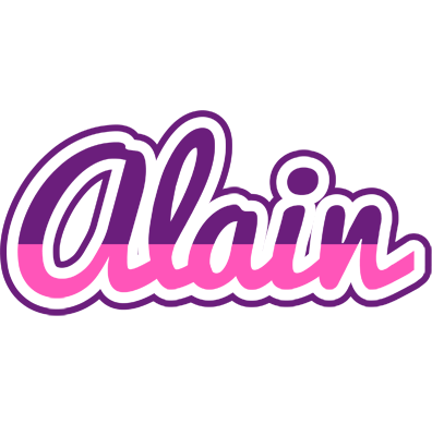Alain cheerful logo
