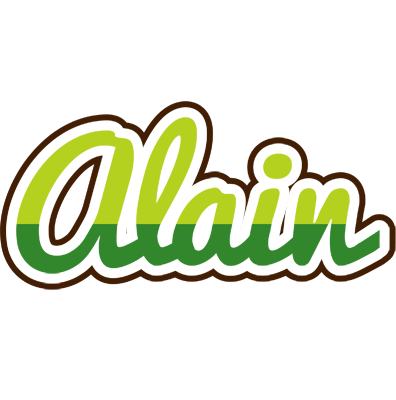 Alain golfing logo