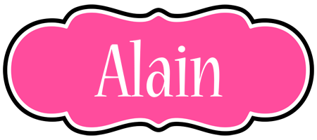 Alain invitation logo