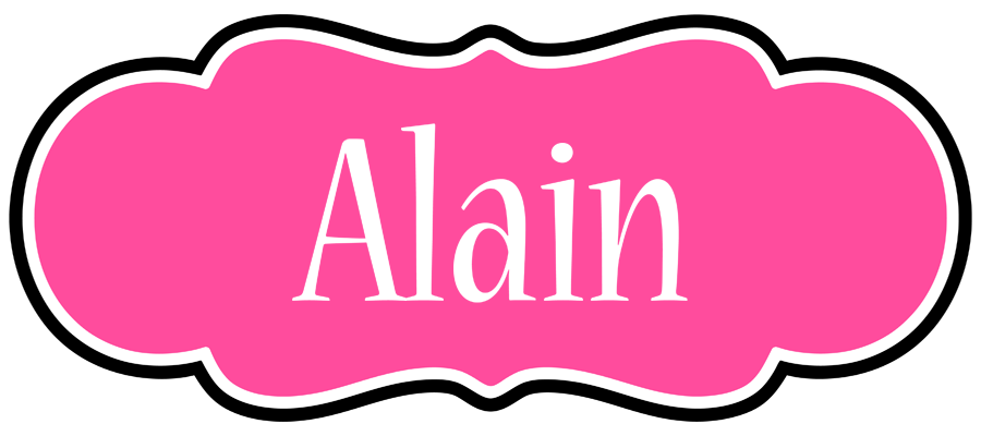 Alain invitation logo