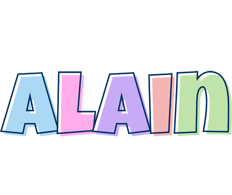 Alain pastel logo