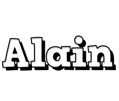 Alain snowing logo
