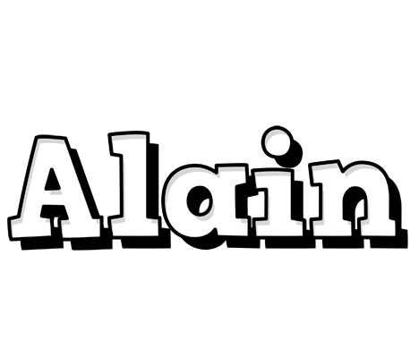Alain snowing logo