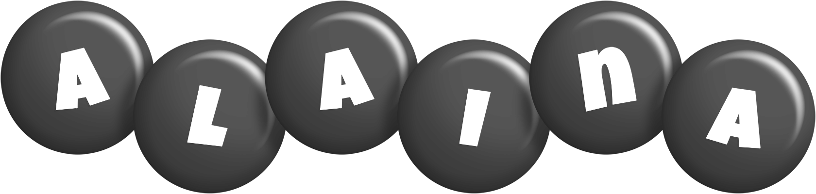 Alaina candy-black logo