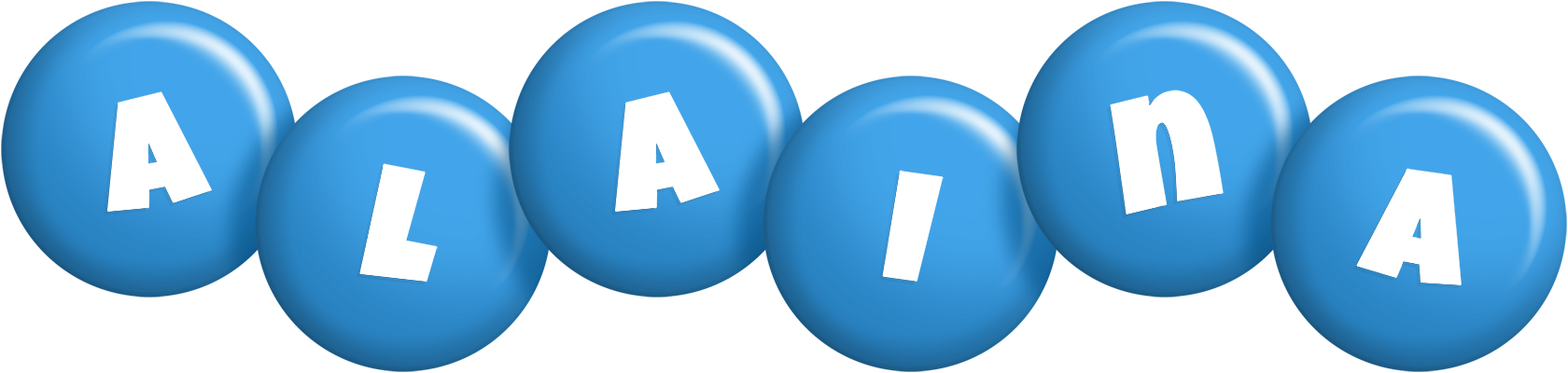 Alaina candy-blue logo