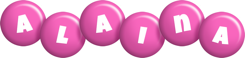 Alaina candy-pink logo