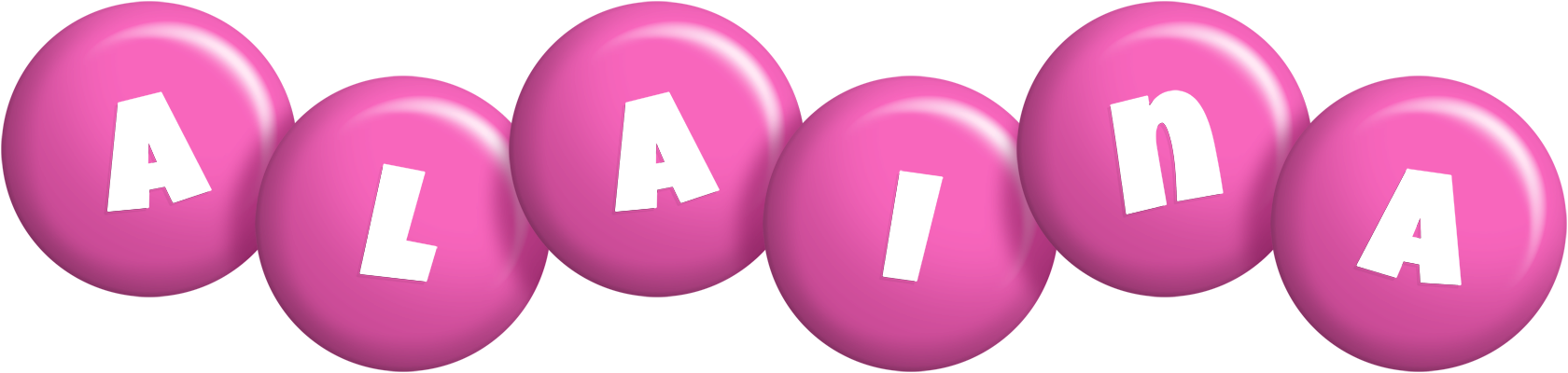 Alaina candy-pink logo