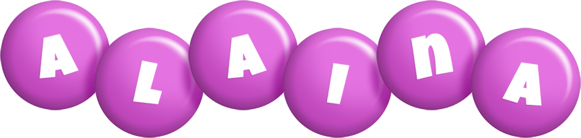 Alaina candy-purple logo