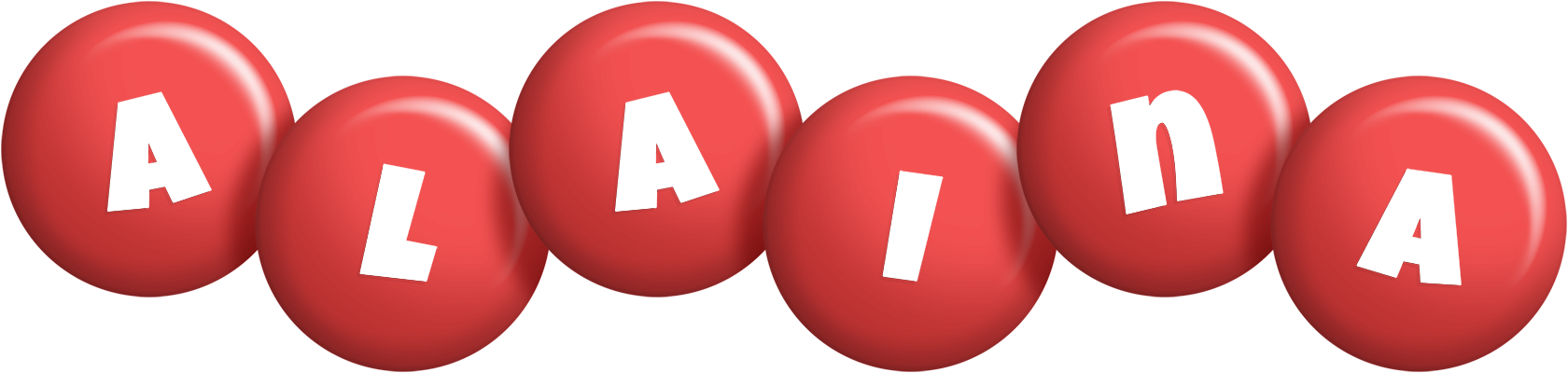 Alaina candy-red logo