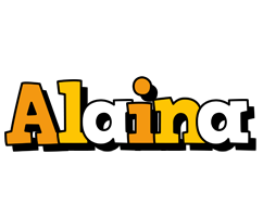 Alaina cartoon logo