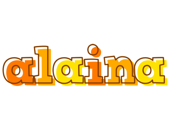 Alaina desert logo
