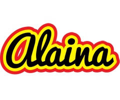 Alaina flaming logo