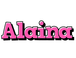 Alaina girlish logo