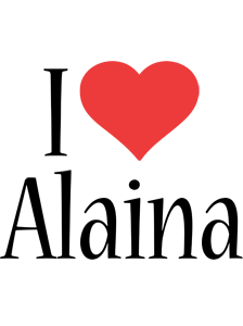 Alaina i-love logo