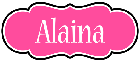 Alaina invitation logo