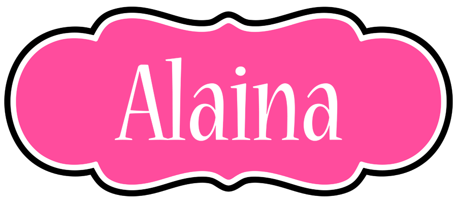 Alaina invitation logo