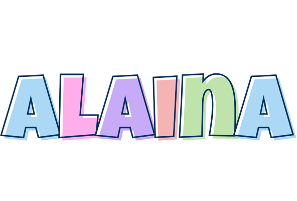 Alaina pastel logo