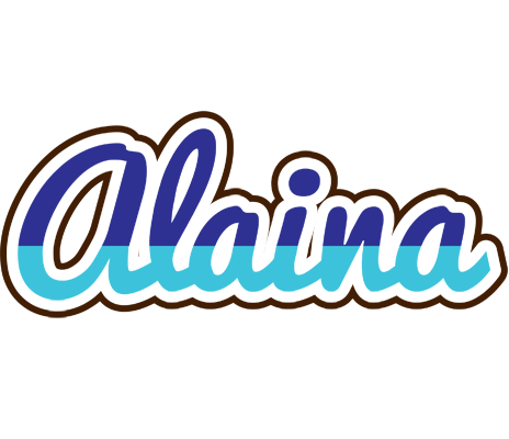 Alaina raining logo