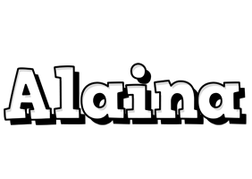 Alaina snowing logo