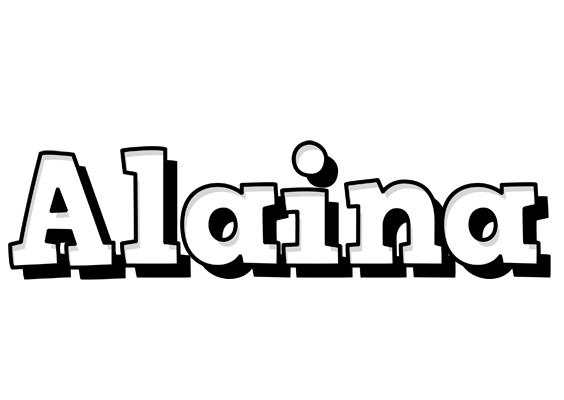 Alaina snowing logo