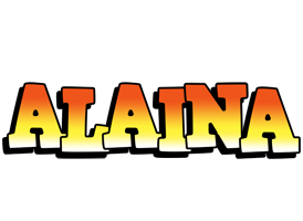 Alaina sunset logo