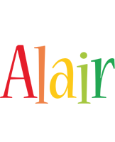 Alair birthday logo