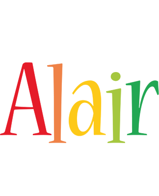Alair birthday logo